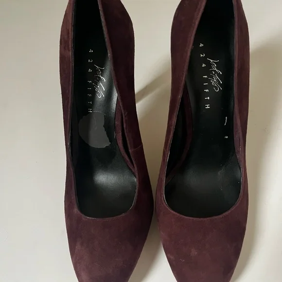 Lord and Taylor 424 Fifth burgundy/bordeaux shoes - Picture 6 of 6
